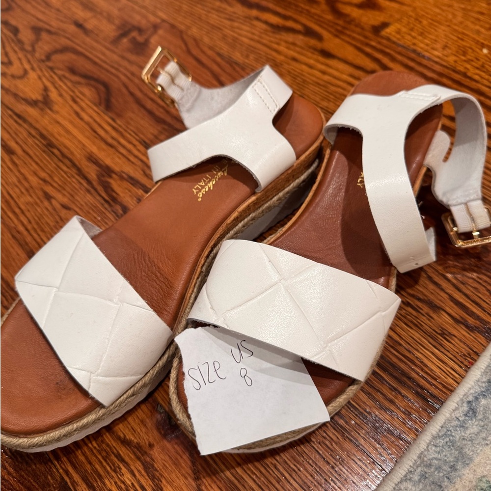 Italian Shoemakers White Sandals